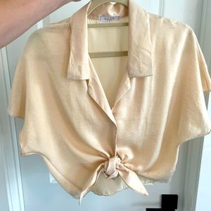 Sage the label creme satin top!